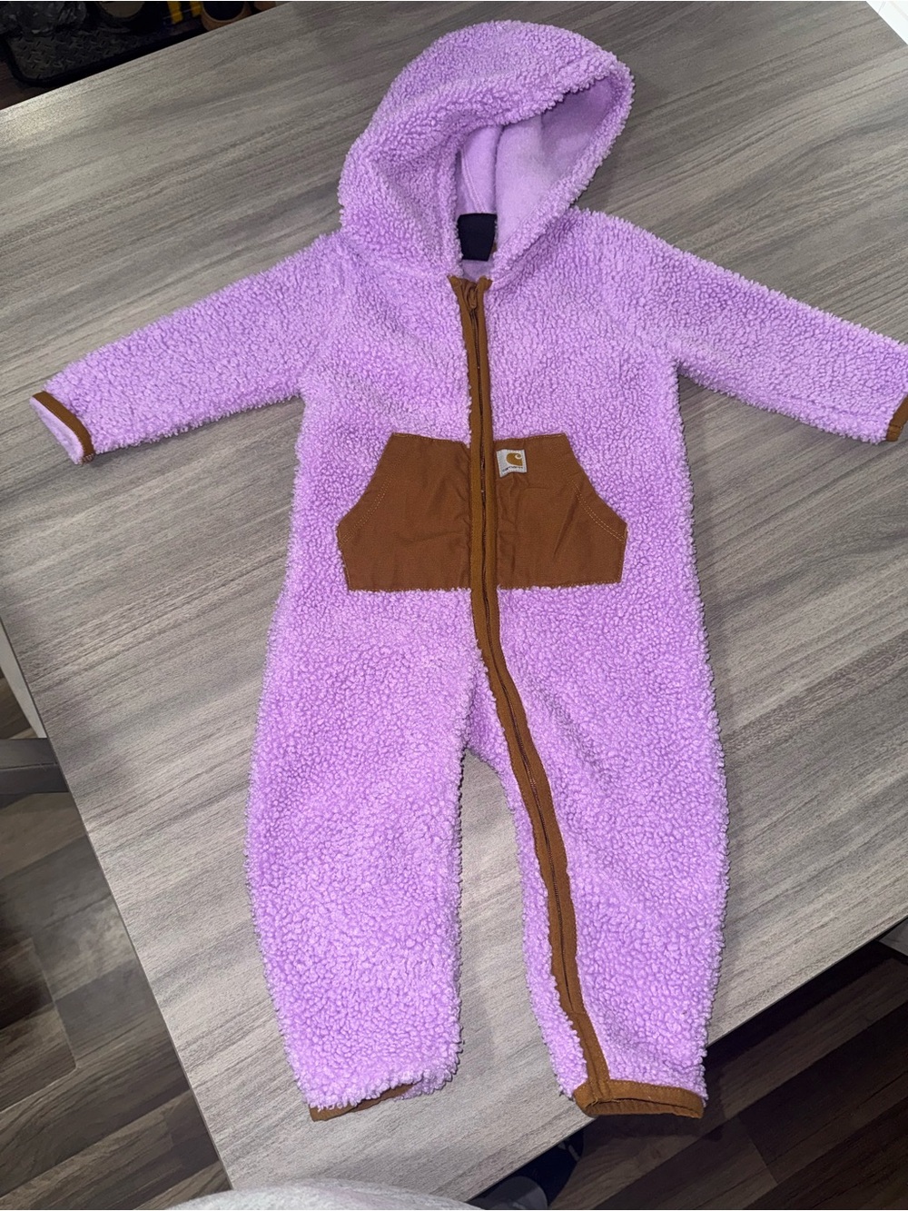 Carhartt Lilac Sherpa Hooded One-Piece